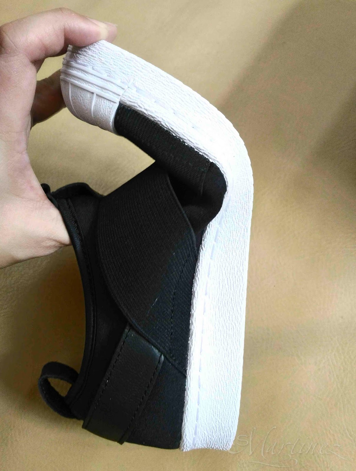 Adidas Superstar Slip On Black in Ortholite How to Spot a Fake